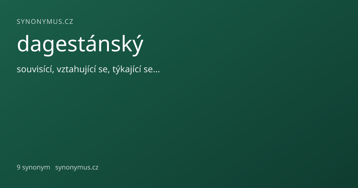 Náhled odkazu: dagestánský