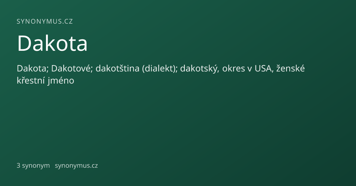 Náhled odkazu: Dakota