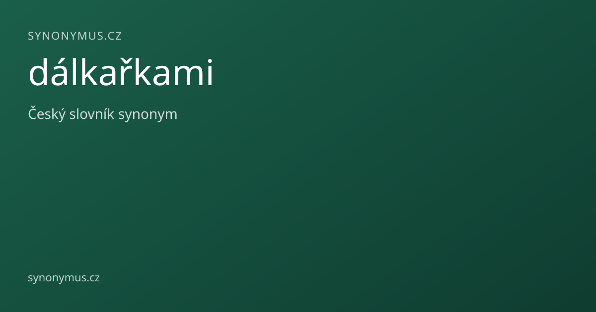 Náhled odkazu: dálkařkami