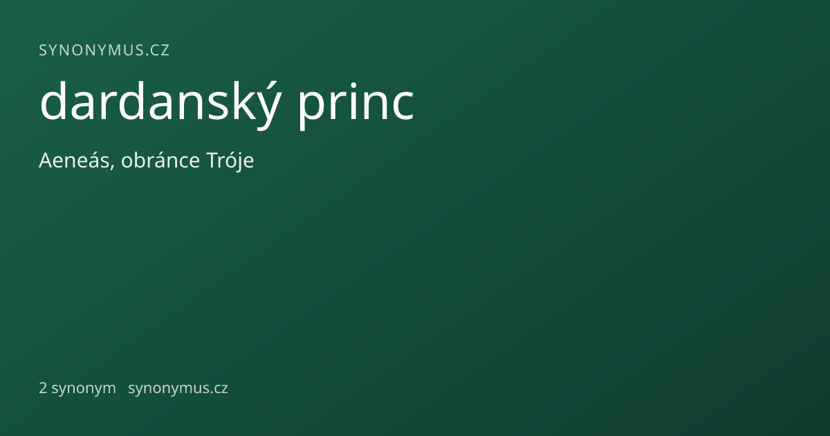 Náhled odkazu: dardanský princ