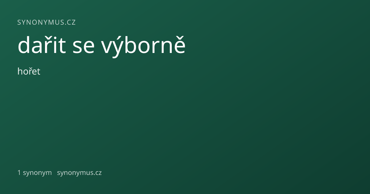 Náhled odkazu: dařit se výborně