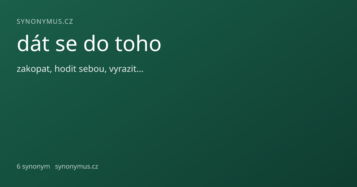 Náhled odkazu: dát se do toho