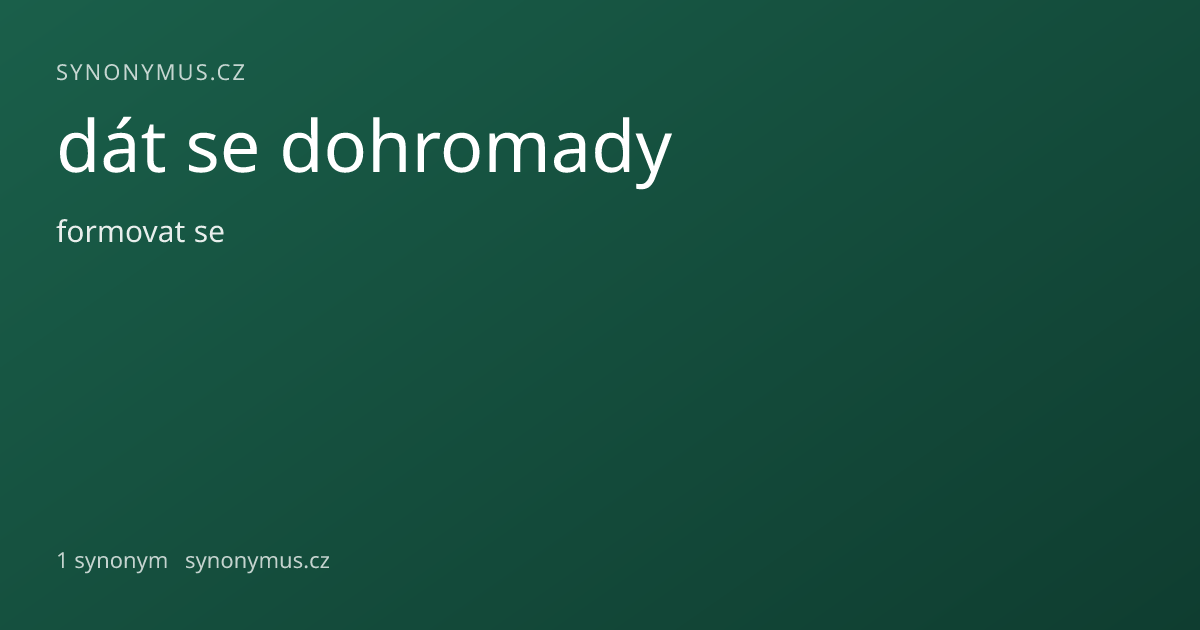 Náhled odkazu: dát se dohromady