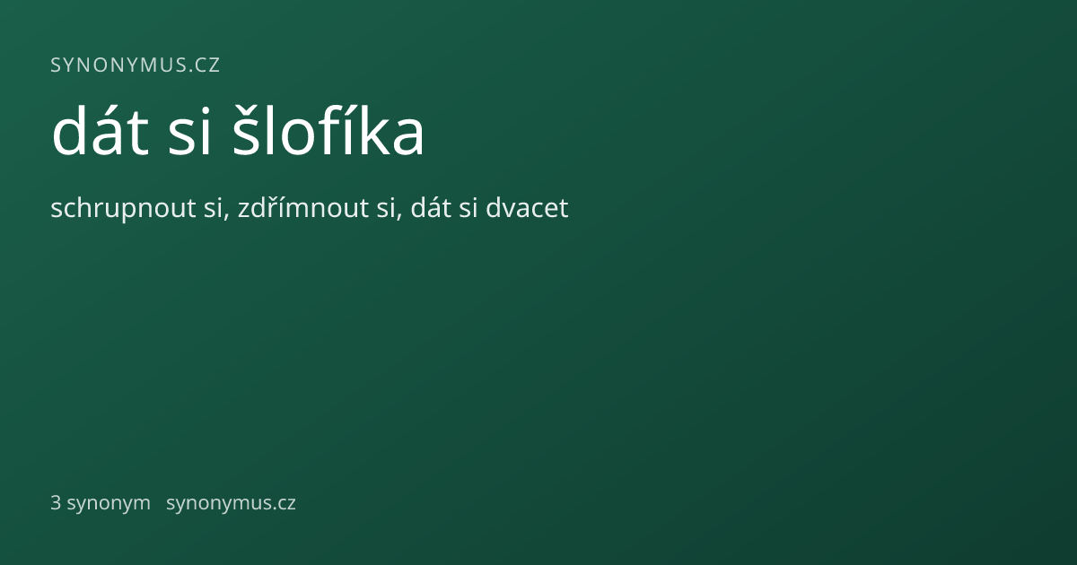 Náhled odkazu: dát si šlofíka