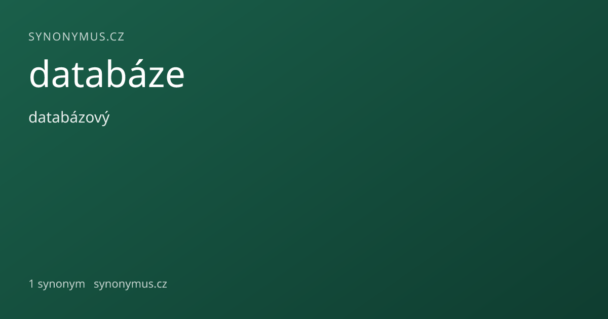 Náhled odkazu: databáze