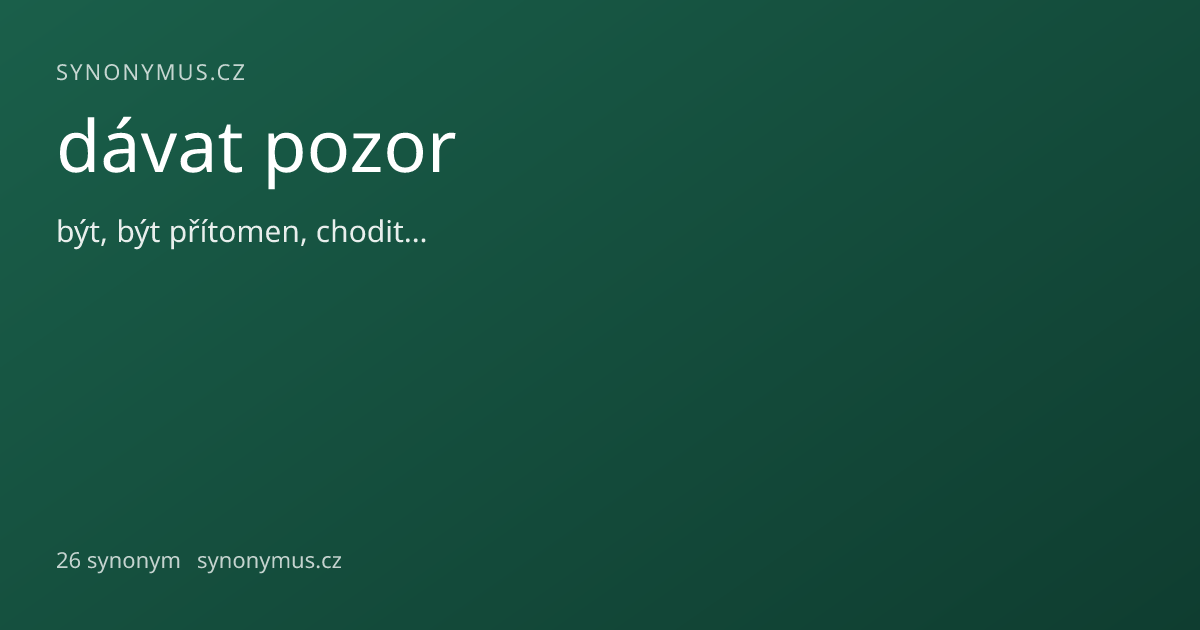 Náhled odkazu: dávat pozor