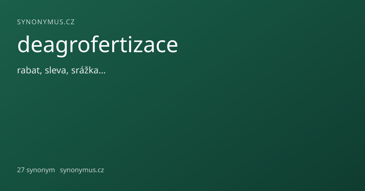 Náhled odkazu: deagrofertizace