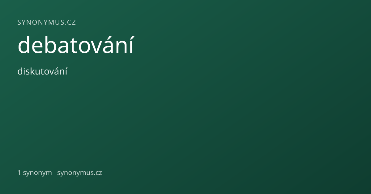 Náhled odkazu: debatování