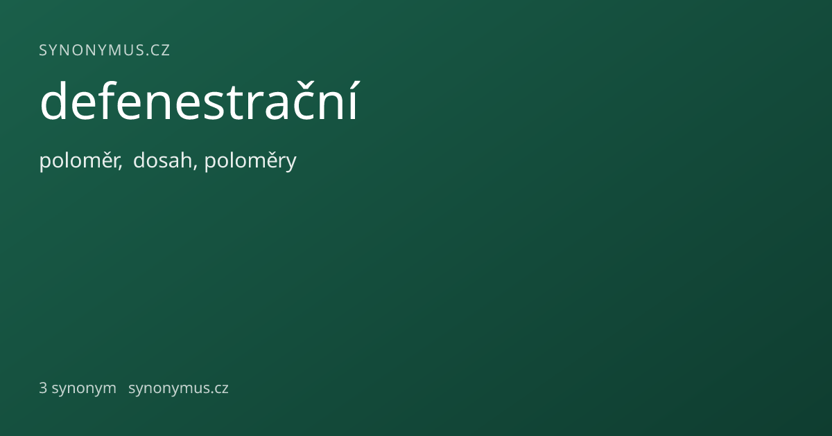 Náhled odkazu: defenestrační