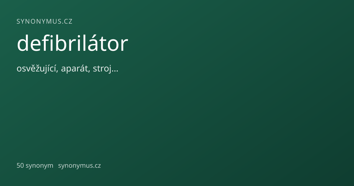 Náhled odkazu: defibrilátor