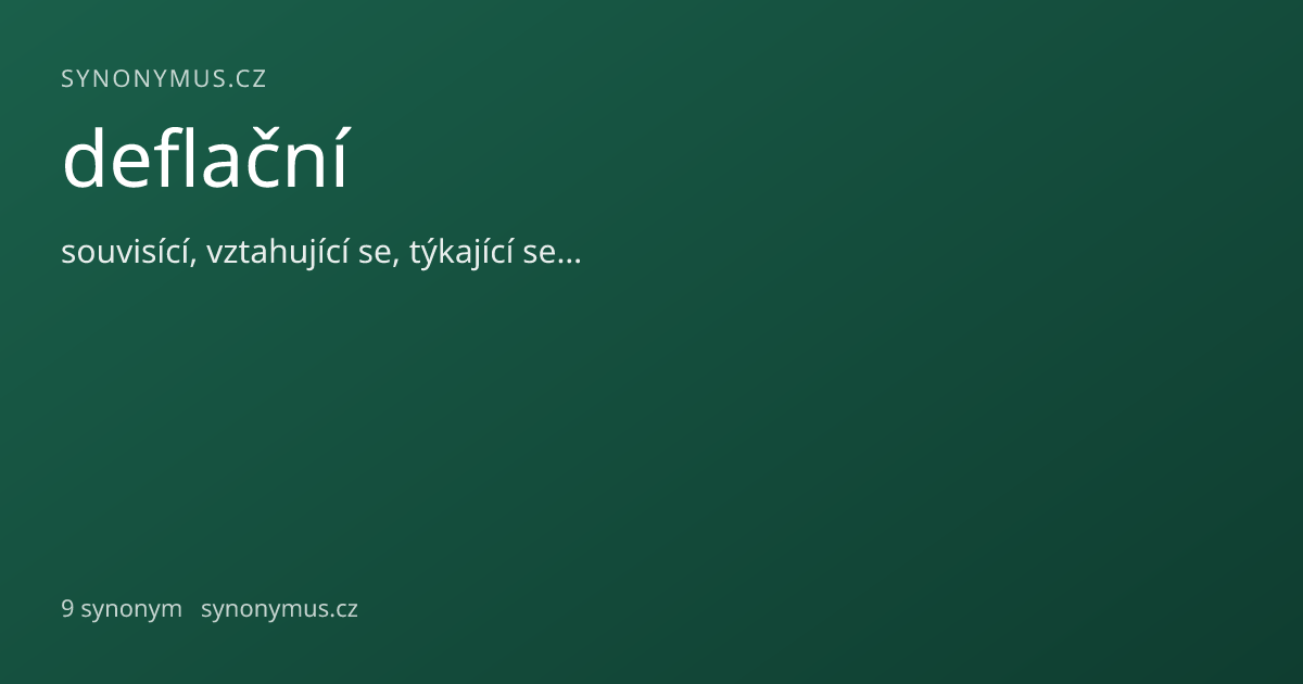 Náhled odkazu: deflační