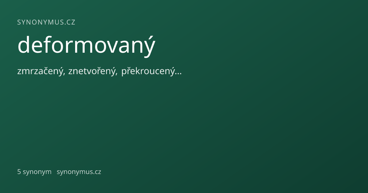 Náhled odkazu: deformovaný