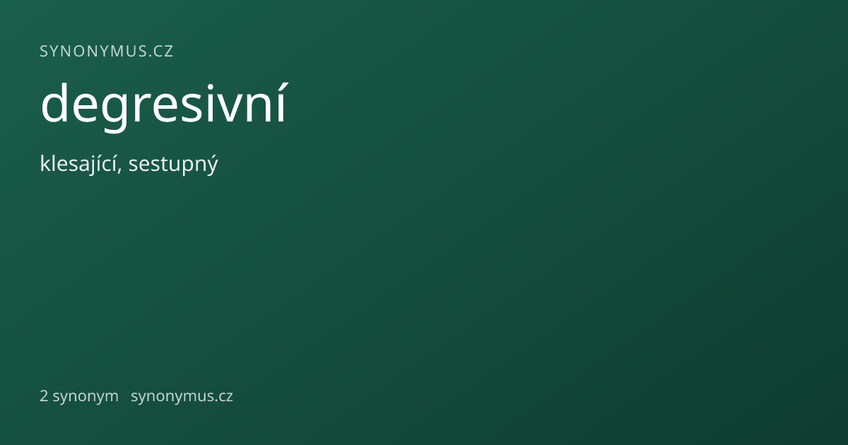 Náhled odkazu: degresivní