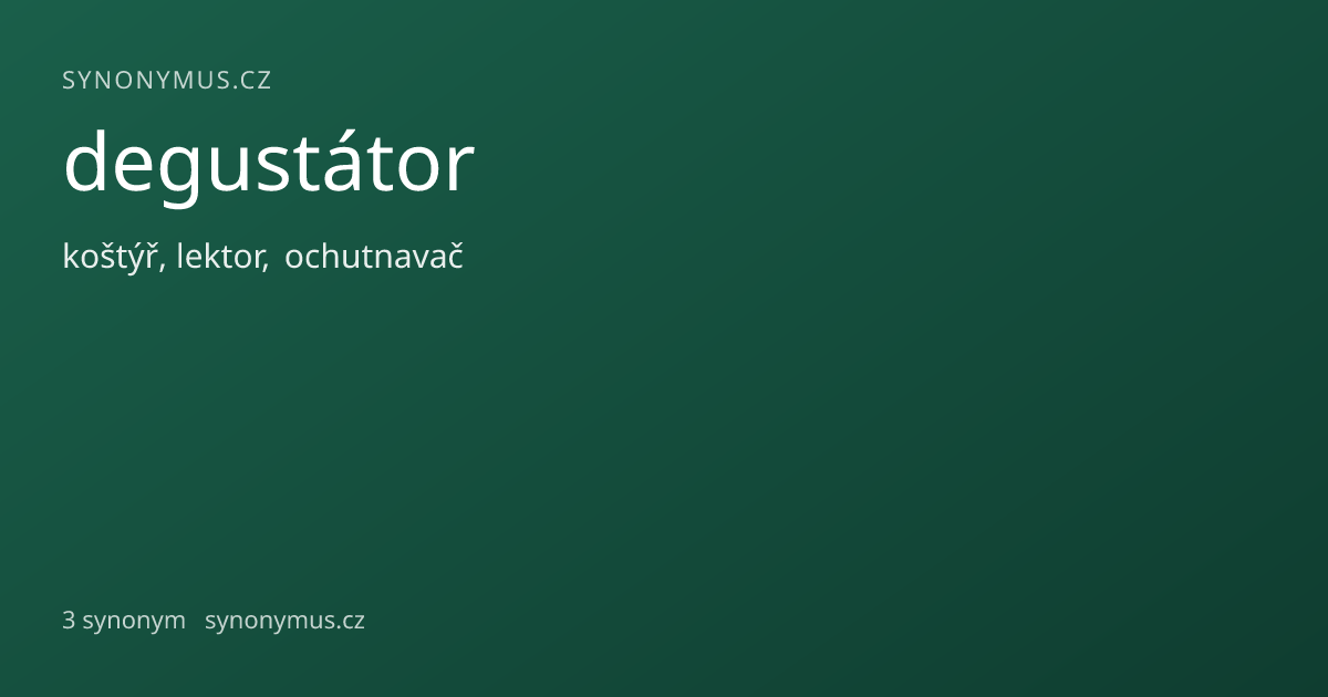 Náhled odkazu: degustátor