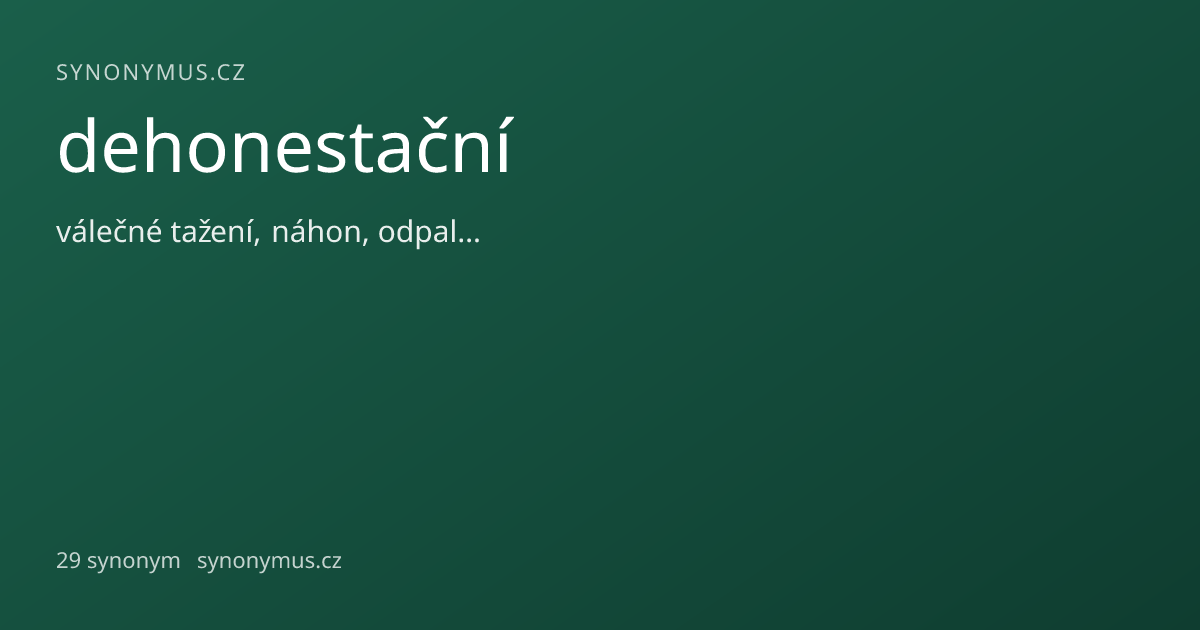 Náhled odkazu: dehonestační