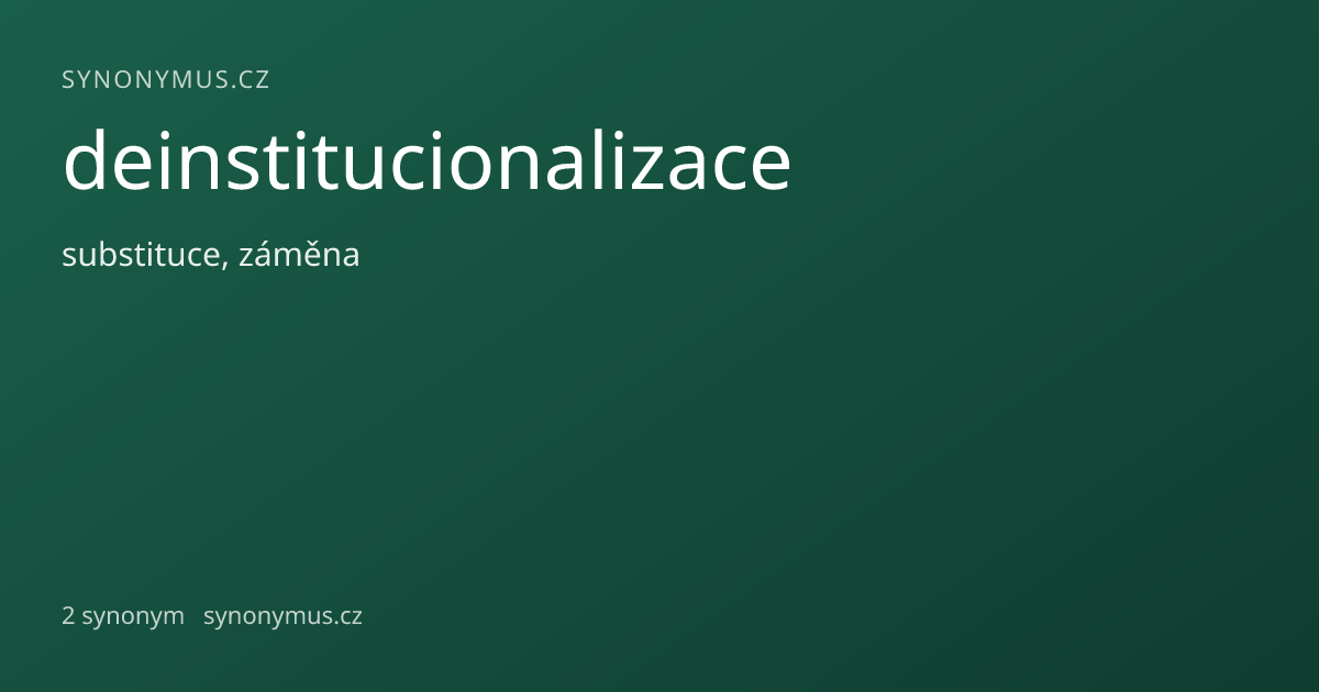 Náhled odkazu: deinstitucionalizace