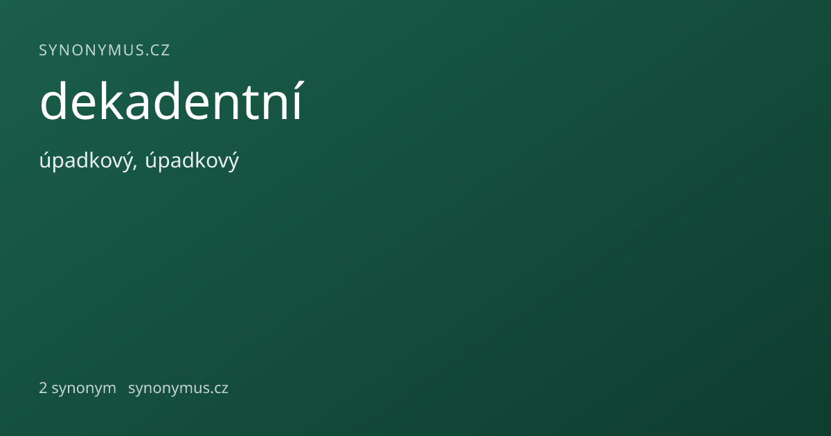 Náhled odkazu: dekadentní