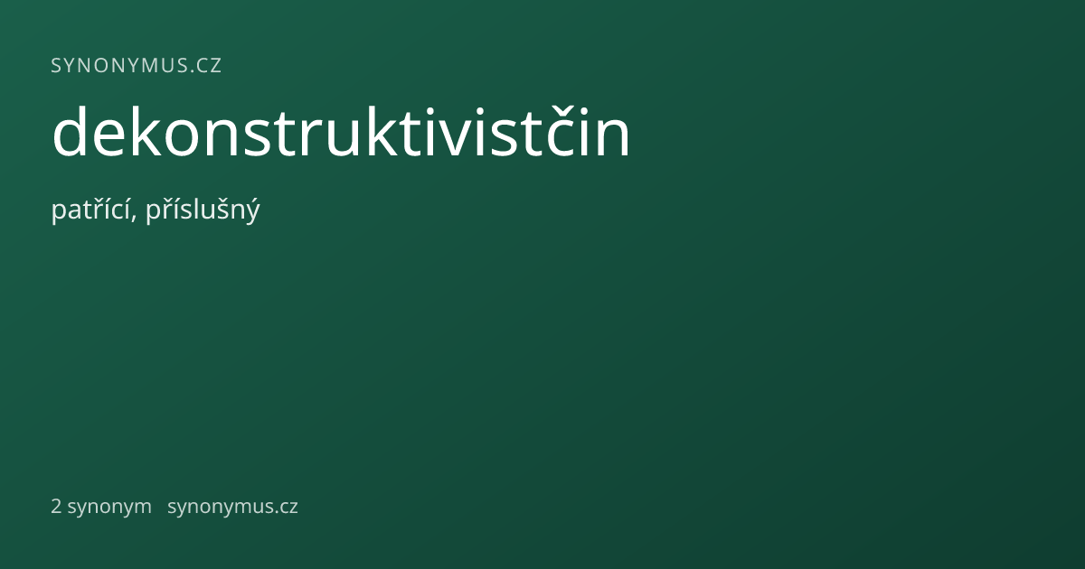 Náhled odkazu: dekonstruktivistčin