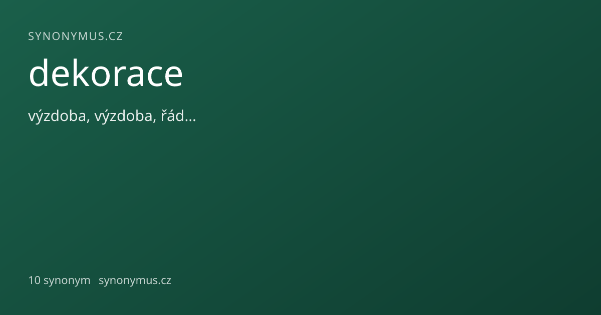 Náhled odkazu: dekorace
