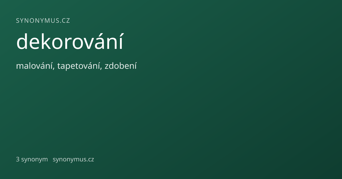 Náhled odkazu: dekorování