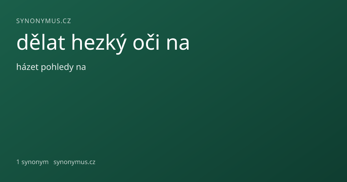 Náhled odkazu: dělat hezký oči na