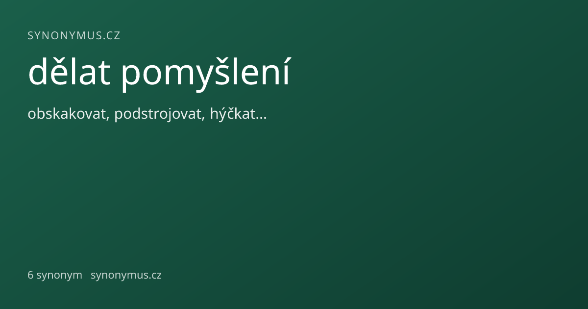 Náhled odkazu: dělat pomyšlení