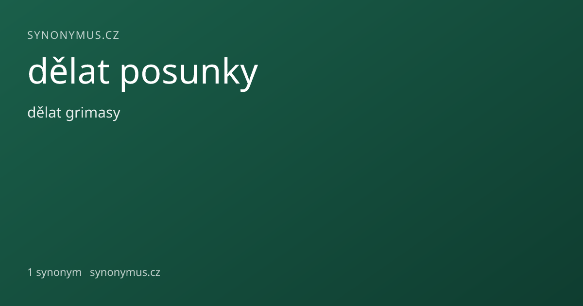 Náhled odkazu: dělat posunky
