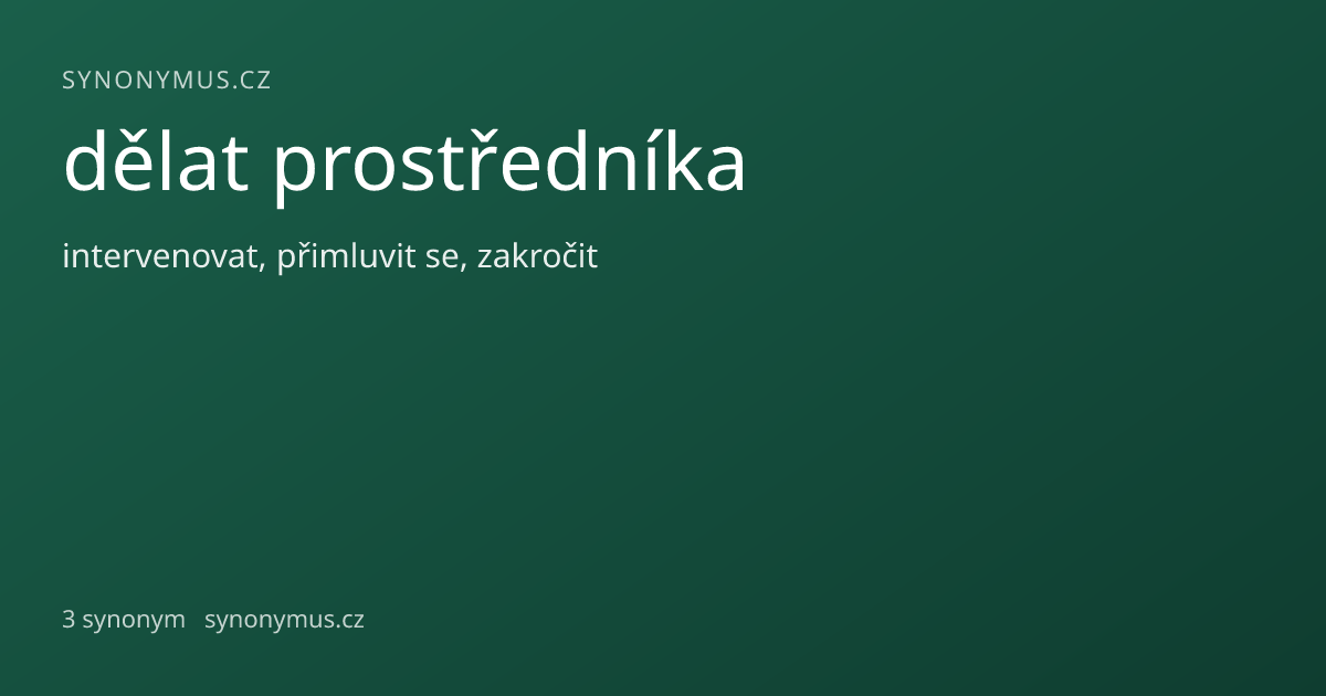 Náhled odkazu: dělat prostředníka