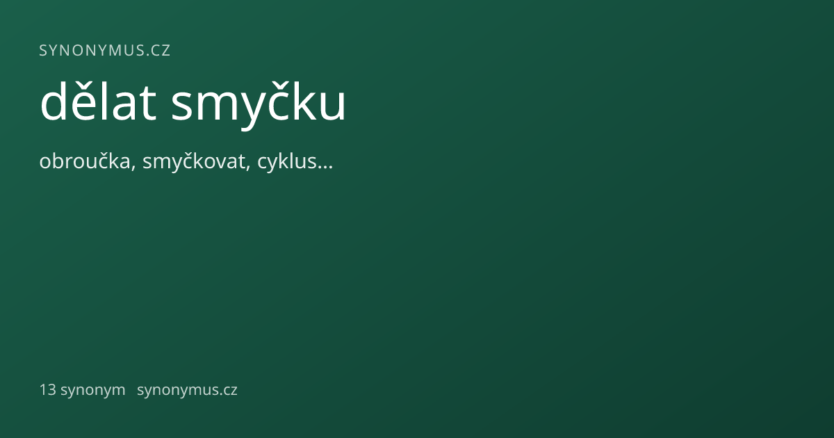 Náhled odkazu: dělat smyčku