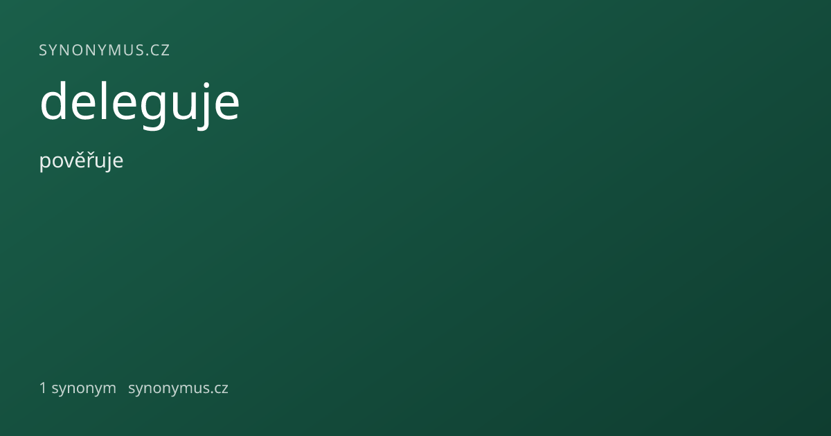 Náhled odkazu: deleguje