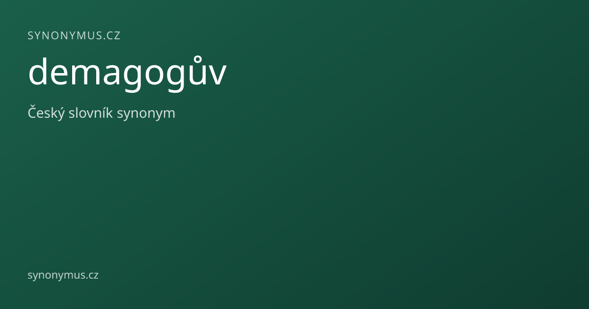 Náhled odkazu: demagogův