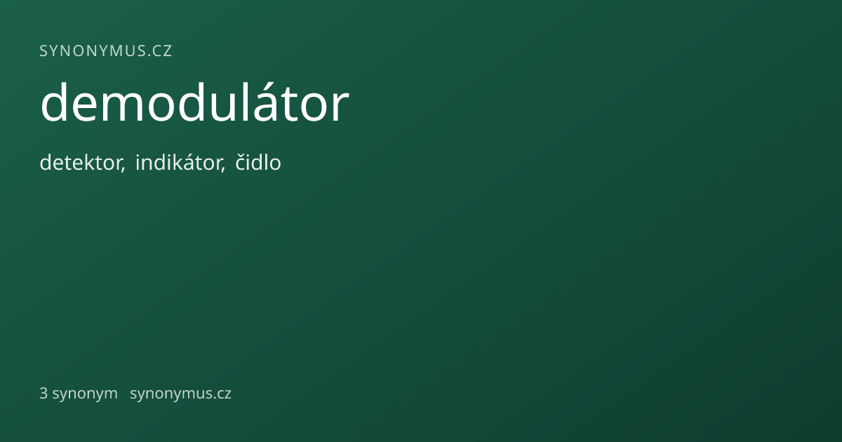 Náhled odkazu: demodulátor