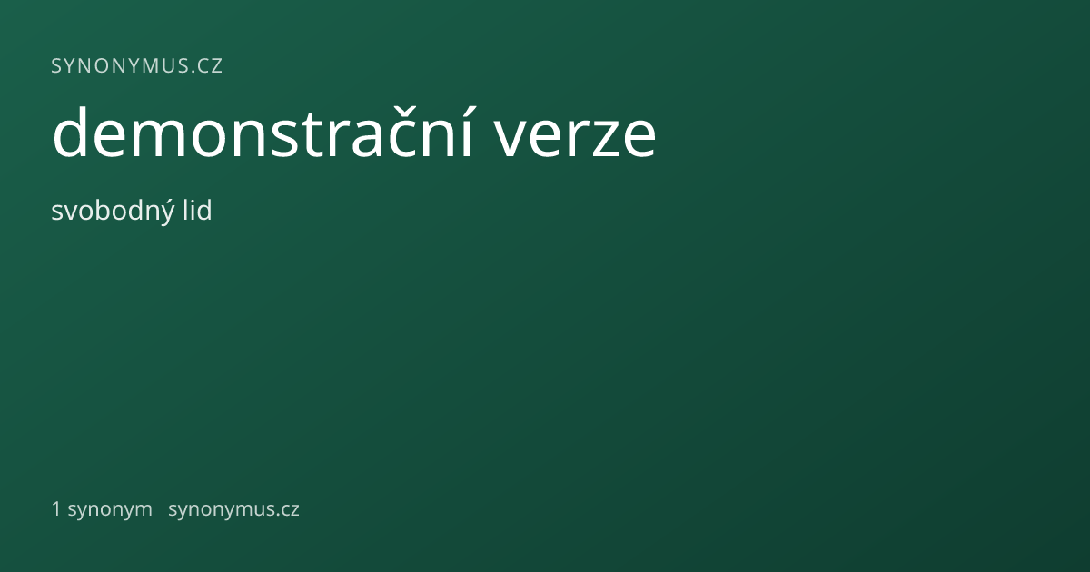 Náhled odkazu: demonstrační verze