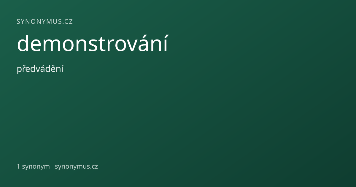 Náhled odkazu: demonstrování