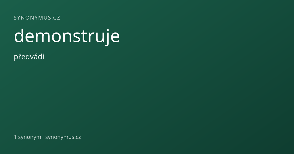Náhled odkazu: demonstruje