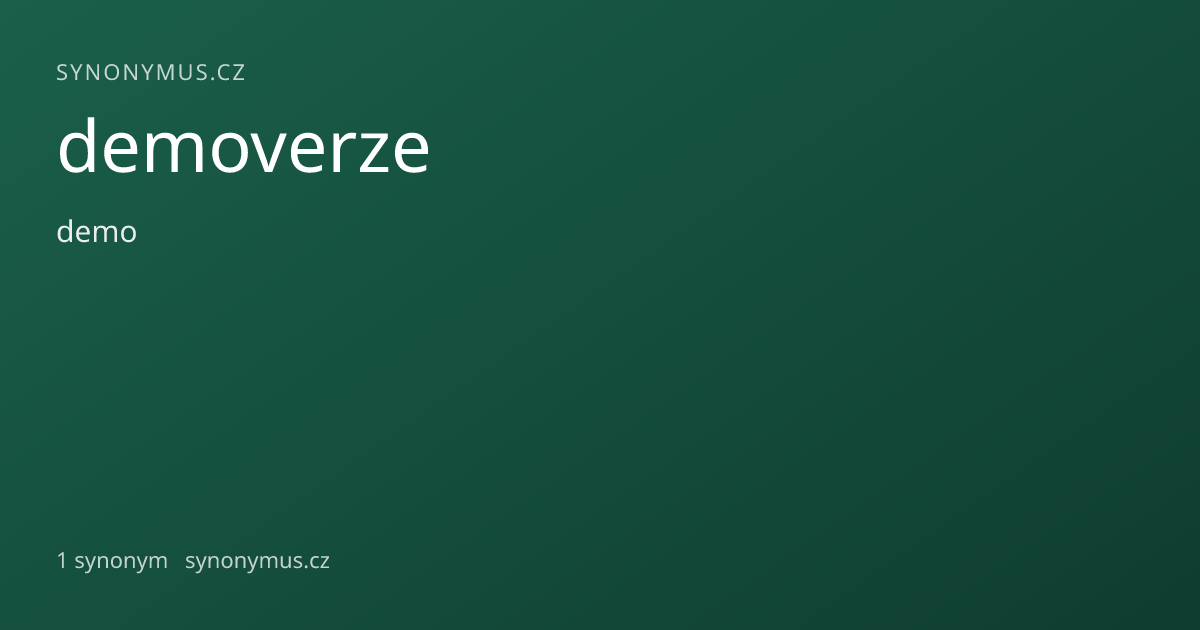 Náhled odkazu: demoverze