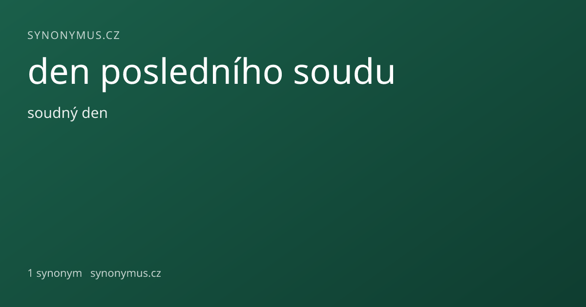 Náhled odkazu: den posledního soudu