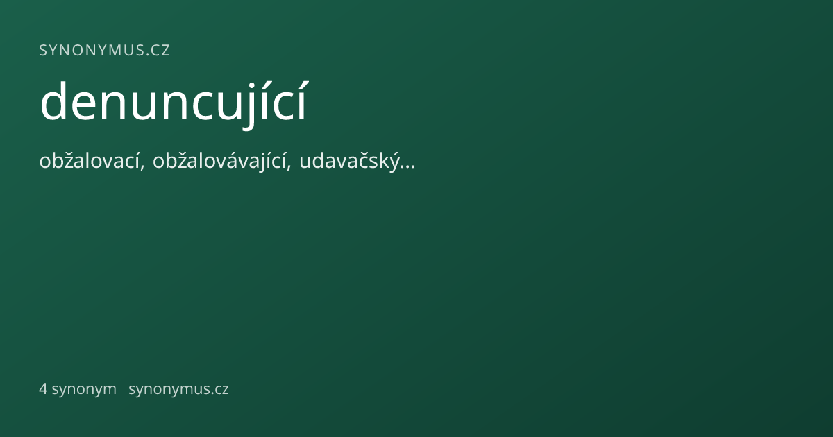 Náhled odkazu: denuncující