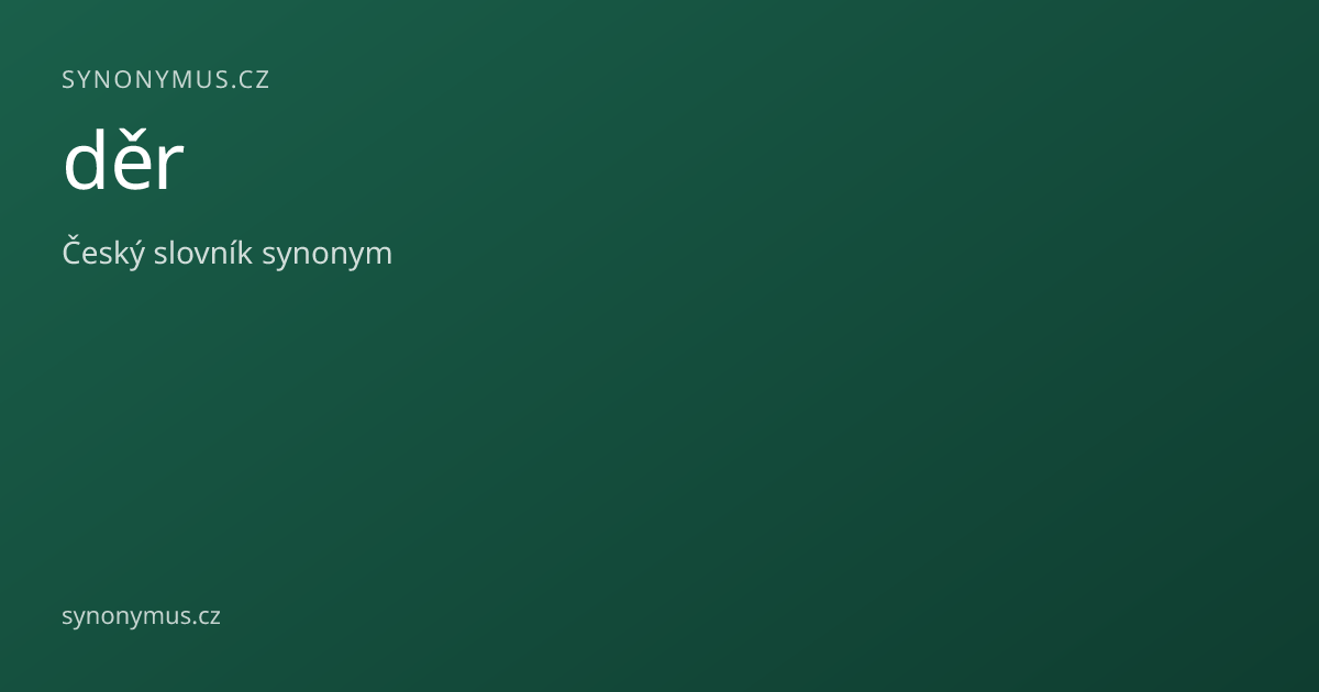 Náhled odkazu: děr