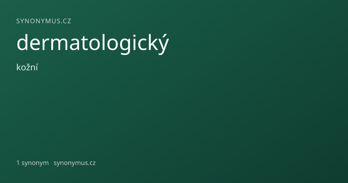 Náhled odkazu: dermatologický