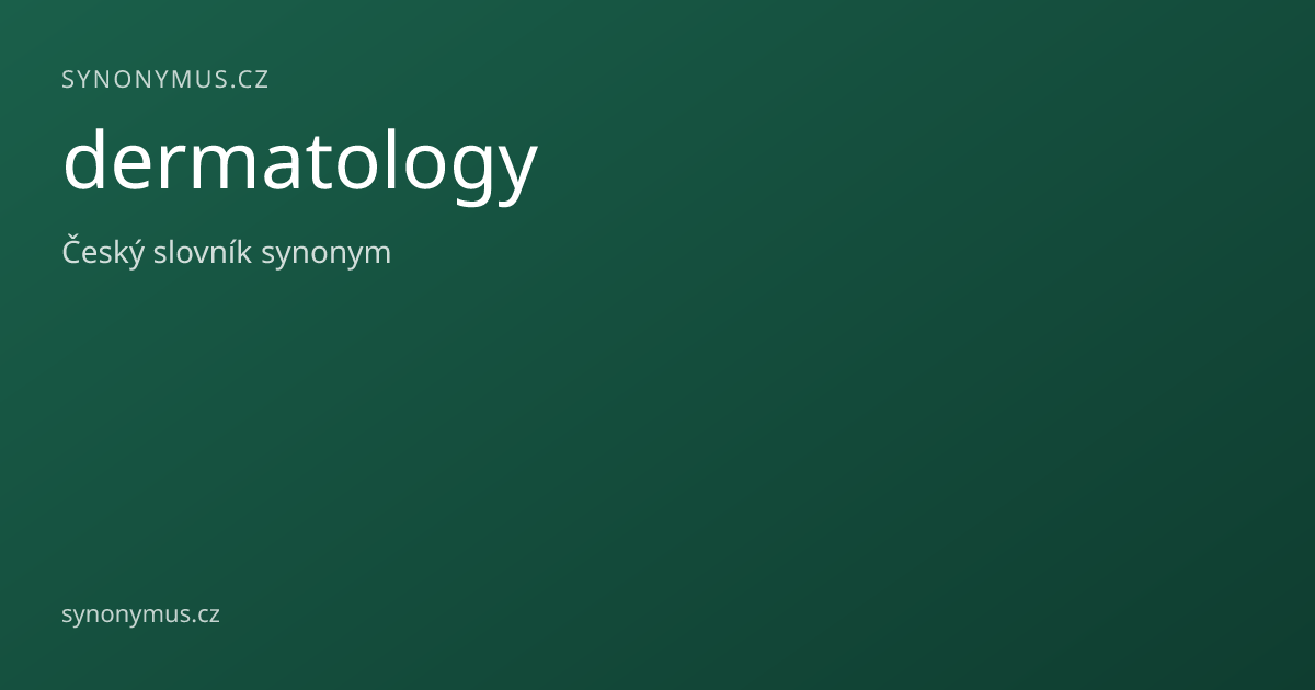 Náhled odkazu: dermatology