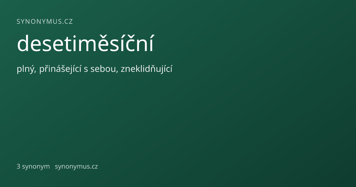 Náhled odkazu: desetiměsíční