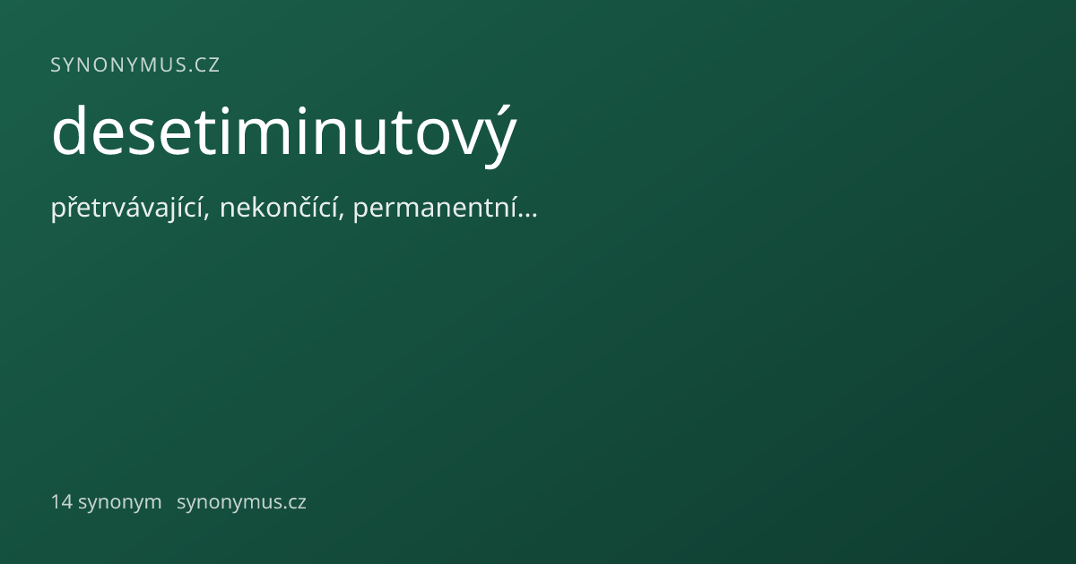 Náhled odkazu: desetiminutový