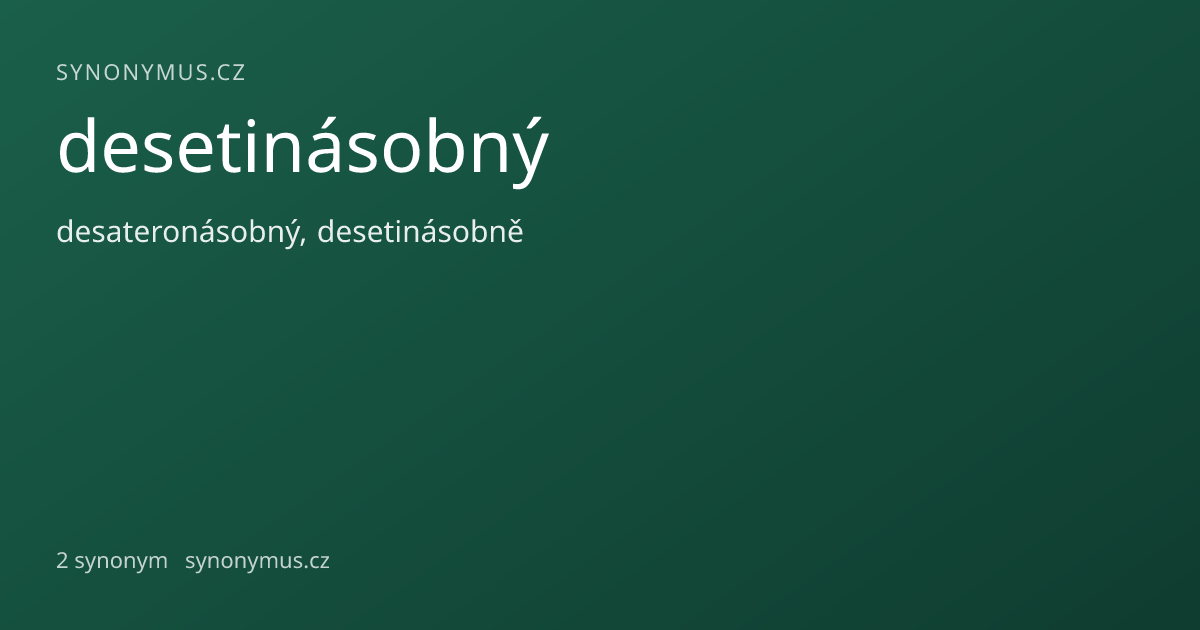 Náhled odkazu: desetinásobný