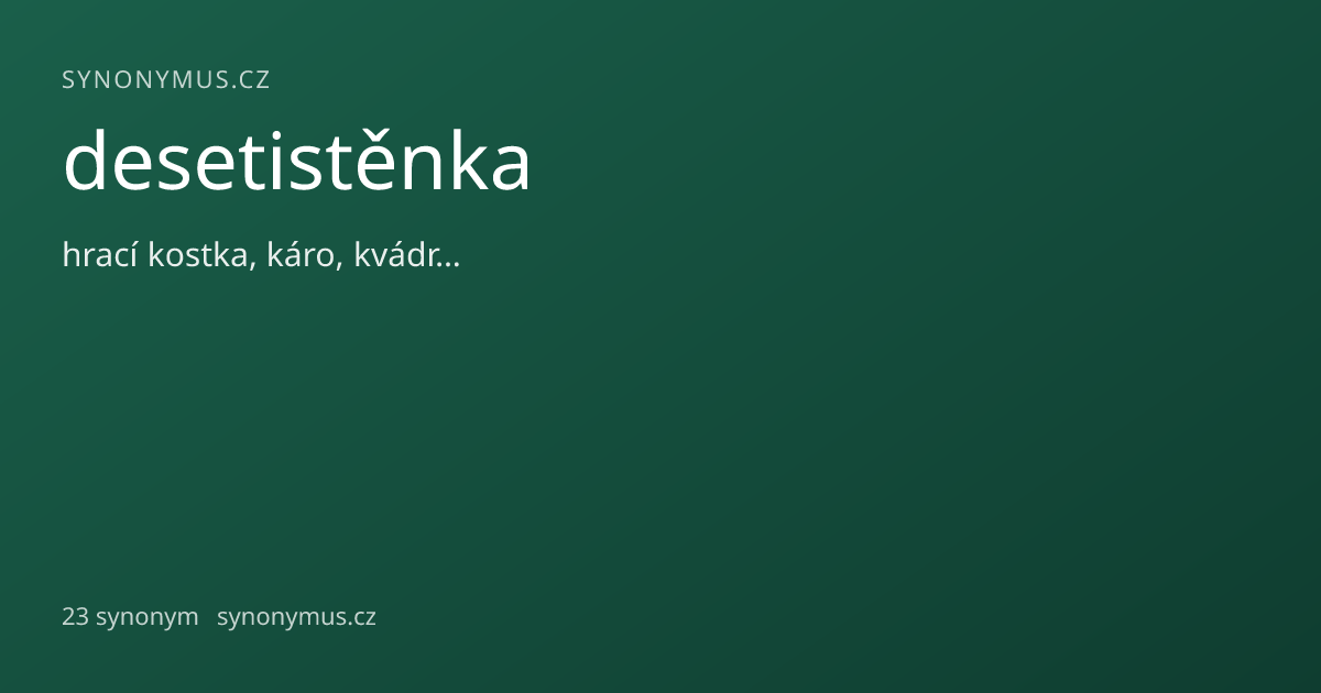 Náhled odkazu: desetistěnka