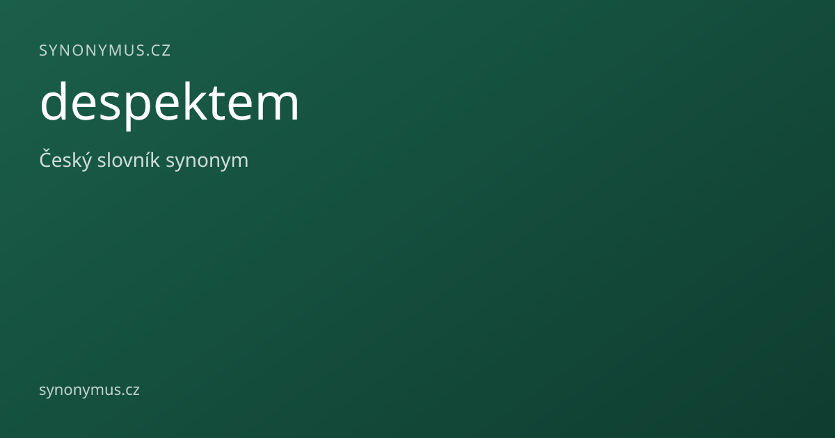 Náhled odkazu: despektem
