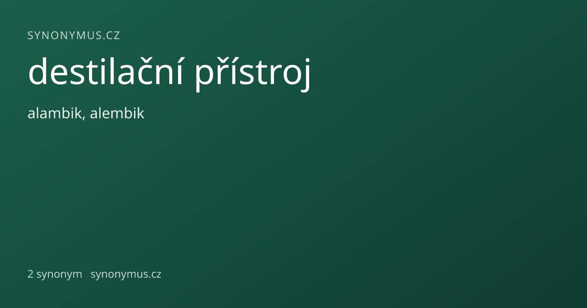 Náhled odkazu: destilační přístroj
