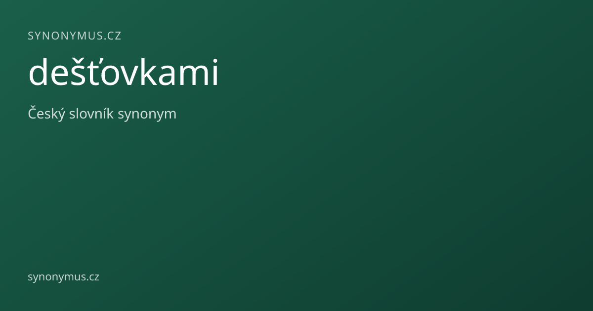Náhled odkazu: dešťovkami