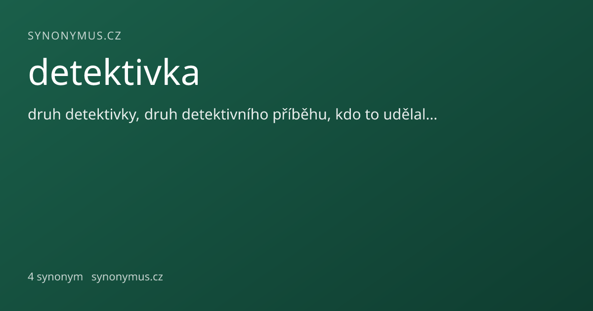 Náhled odkazu: detektivka