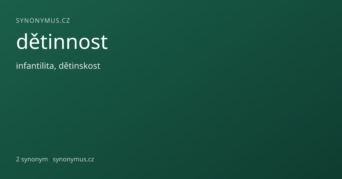 Náhled odkazu: dětinnost